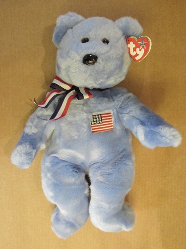 America the Bear (Blue Body)<BR>Ty Beanie Buddy<br>(Click on picture for FULL DETAILS)